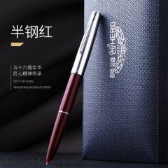 HERO/英雄100钢笔14K金笔商务男女办公成人学生经典款(量大优惠) 英伦红